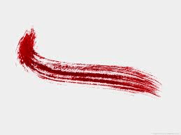 red brushstroke
