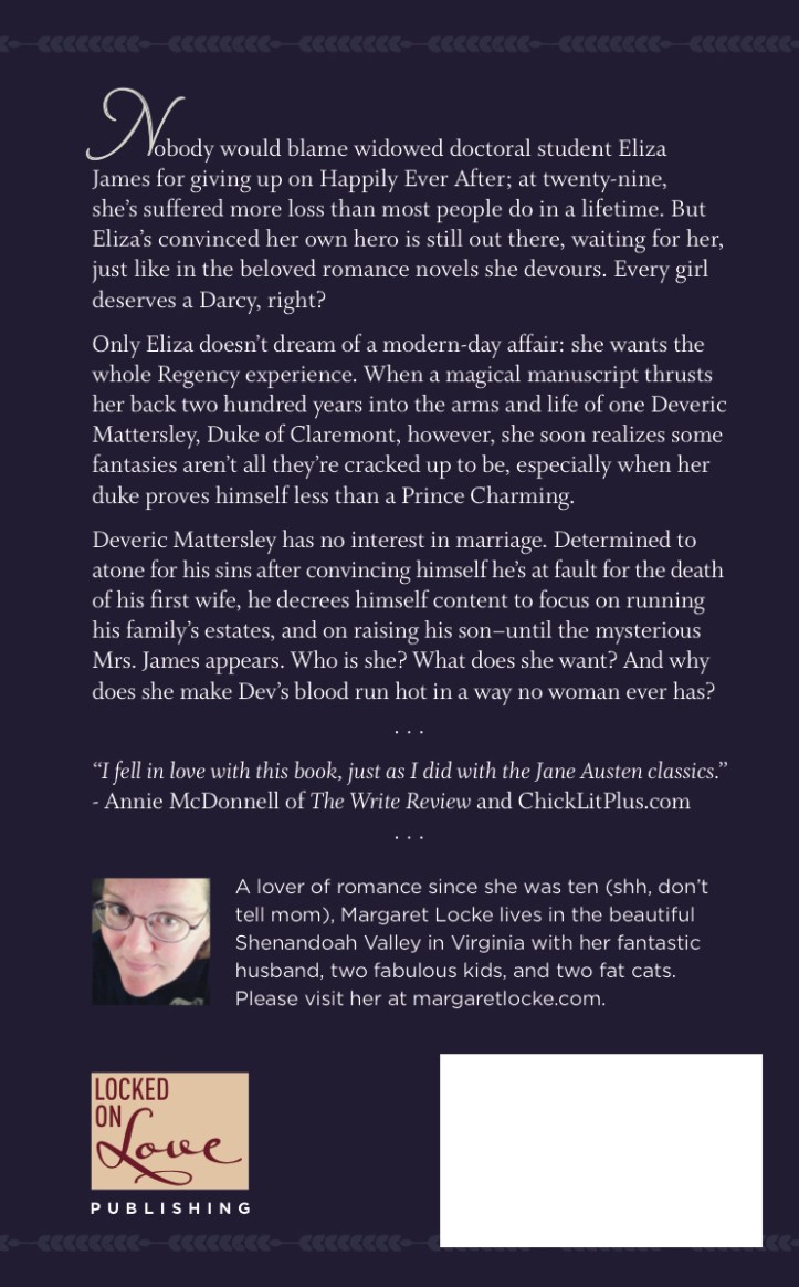 A Matter of Time back cover